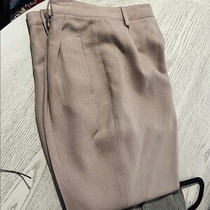 Vintage Robyn Meredith wool tapered trouser pants  14P camel/brown high waisted